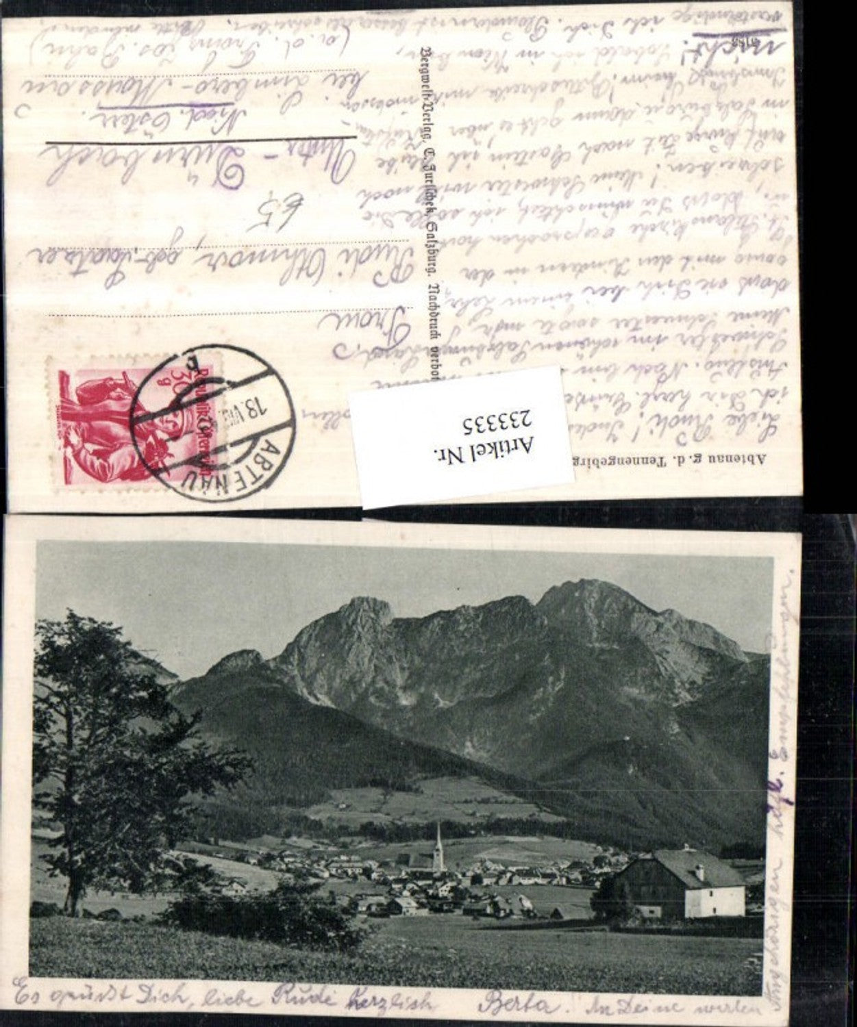 233335,Abtenau Totale geg. d. Tennengebirge