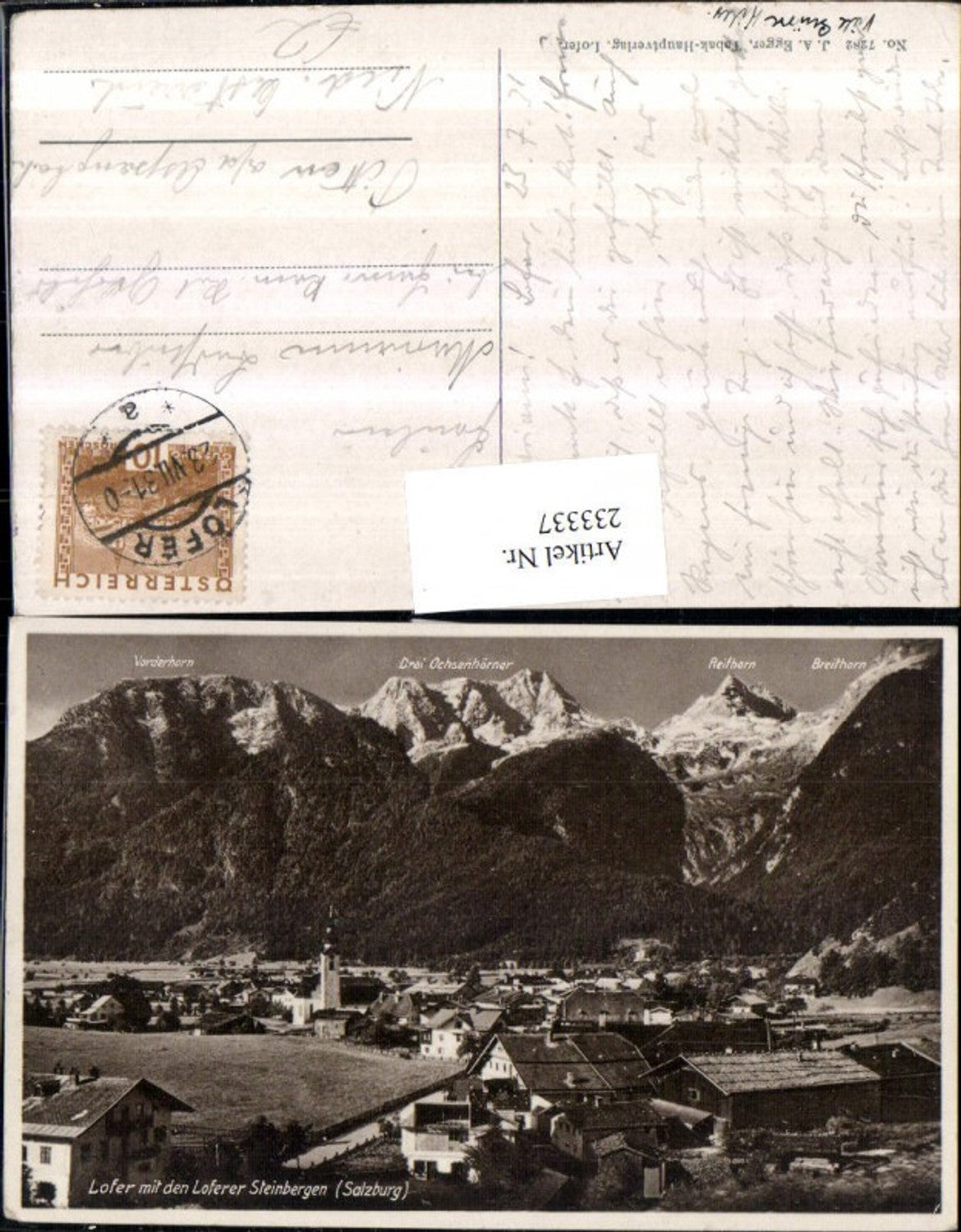 233337,Lofer Totale m. d. Loferer Steinberge