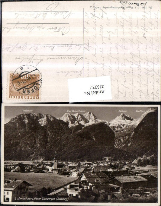 233337,Lofer Totale m. d. Loferer Steinberge