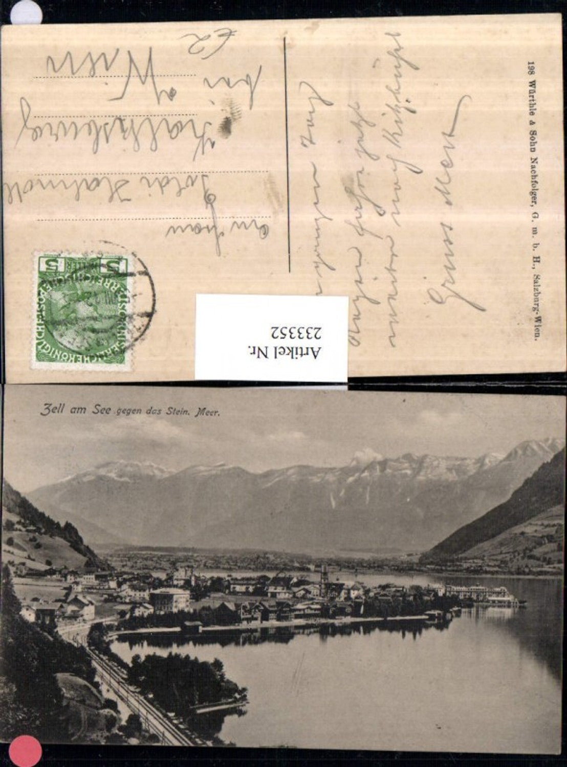 233352,Zell am See Totale geg. Das Steinerne Meer