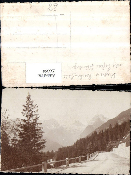 233354,Foto AK Straße v. Reichenhall geg. Lofer m. Loferer Steinberge