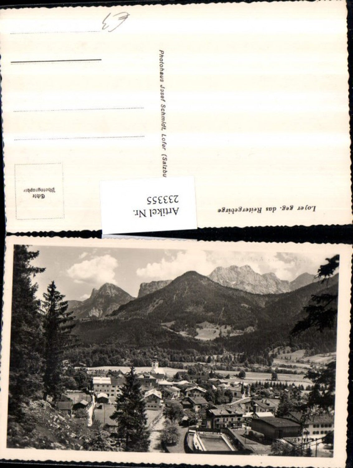 233355,Lofer Totale geg. d. Reitergebirge