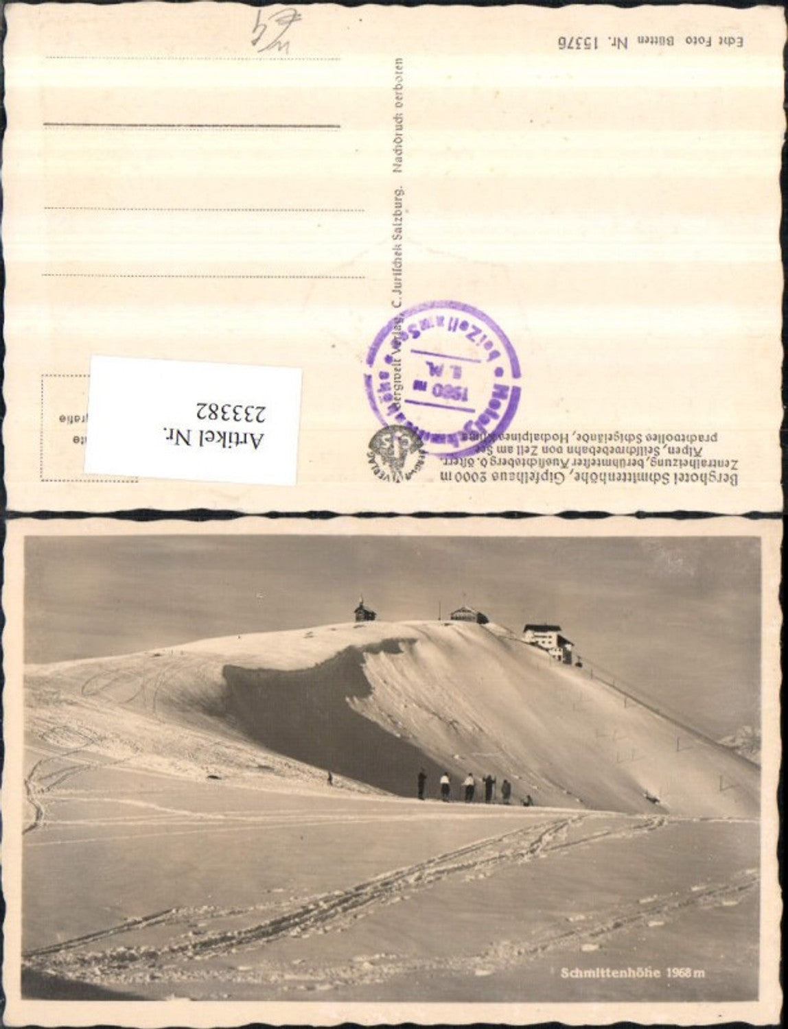 233382,Berghotel Schmittenhöhe Gipfelhaus b. Zell am See Winterbild