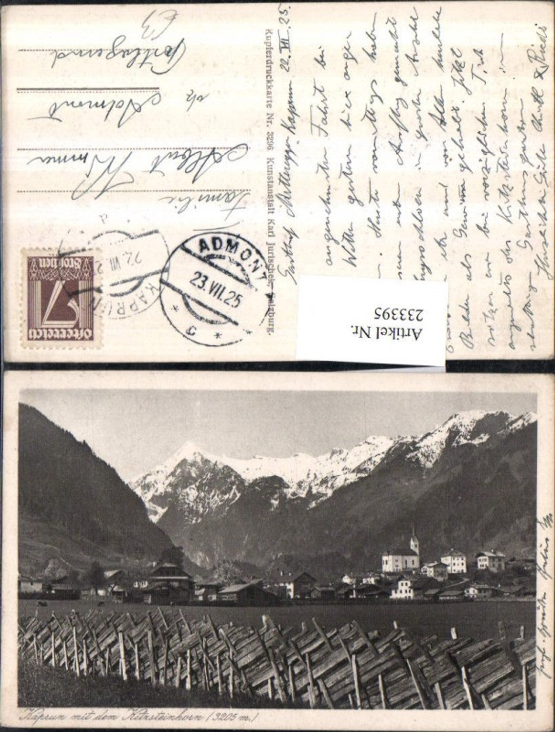 233395,Kaprun Teilansicht m. d. Kitzsteinhorn