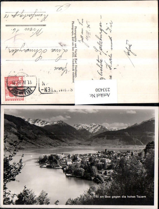 233430,Zell am See Totale geg. d. Hohen Tauern
