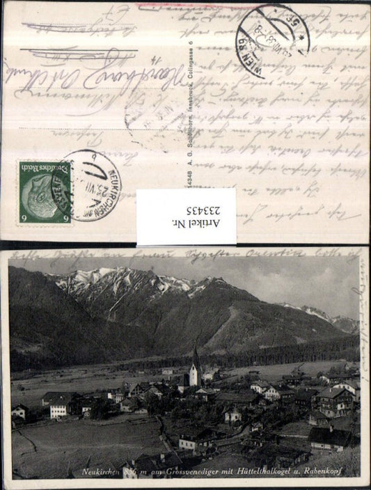 233435,Neukirchen am Großvenediger Totale m. Hüttelthalkogel u. Rabenkopf