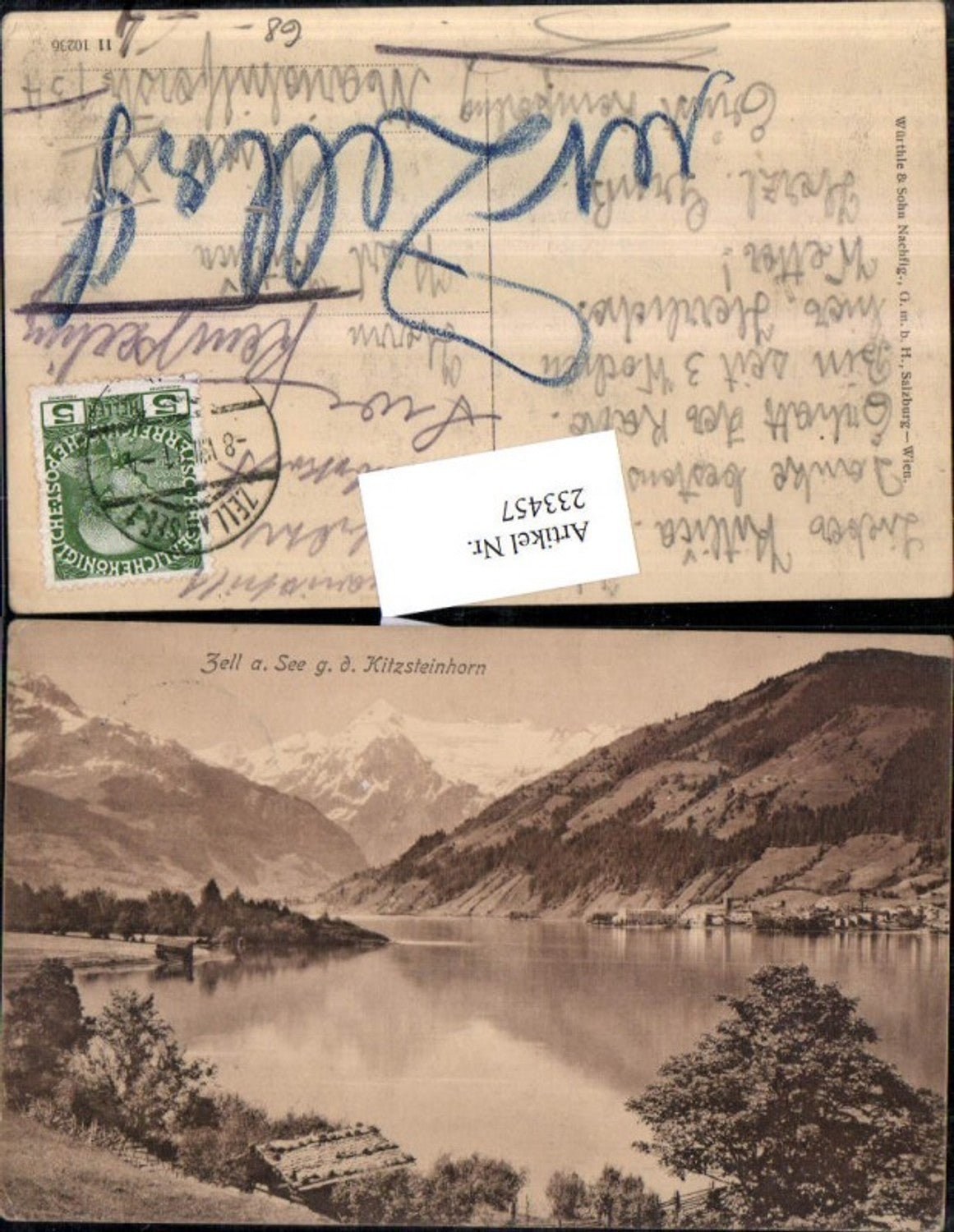233457,Zell am See Partie geg. d. Kitzsteinhorn