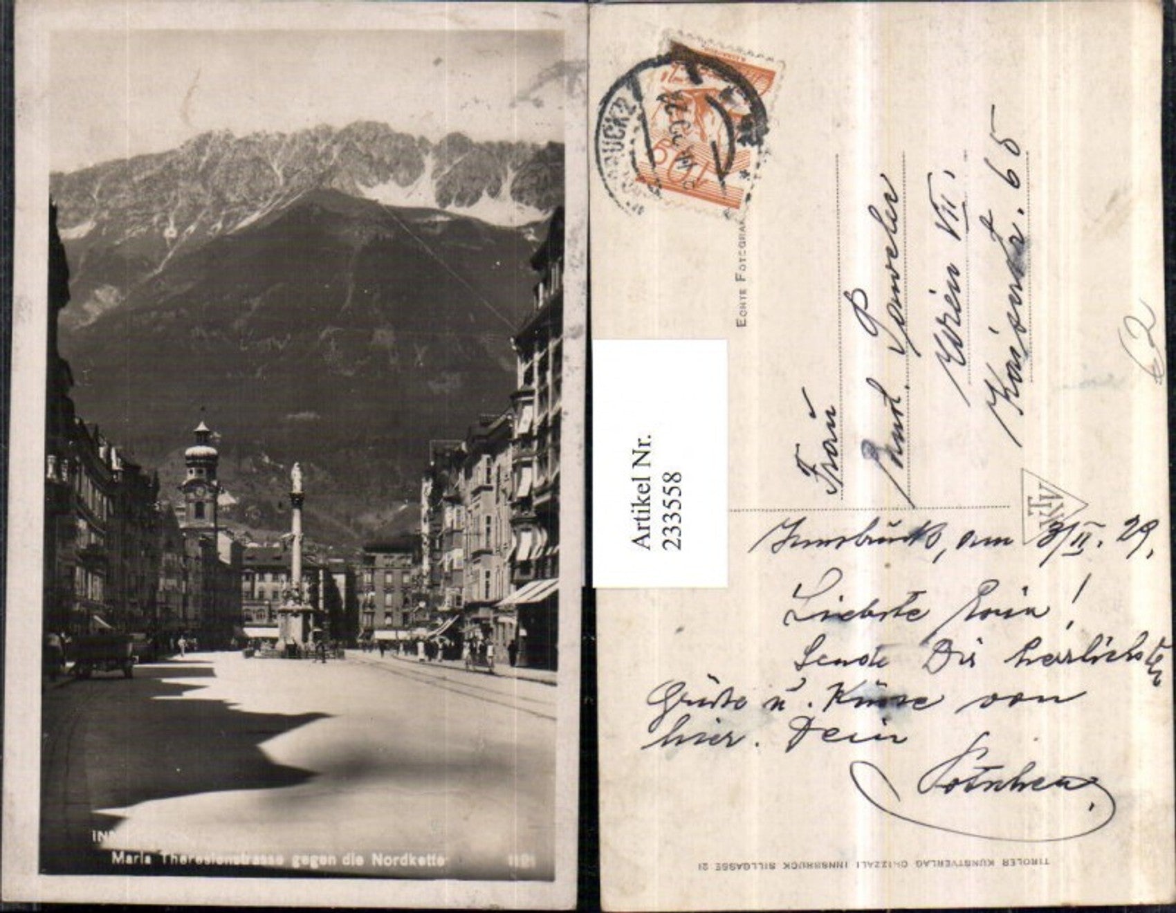 Alte Ansichtskarte – Old Postcard