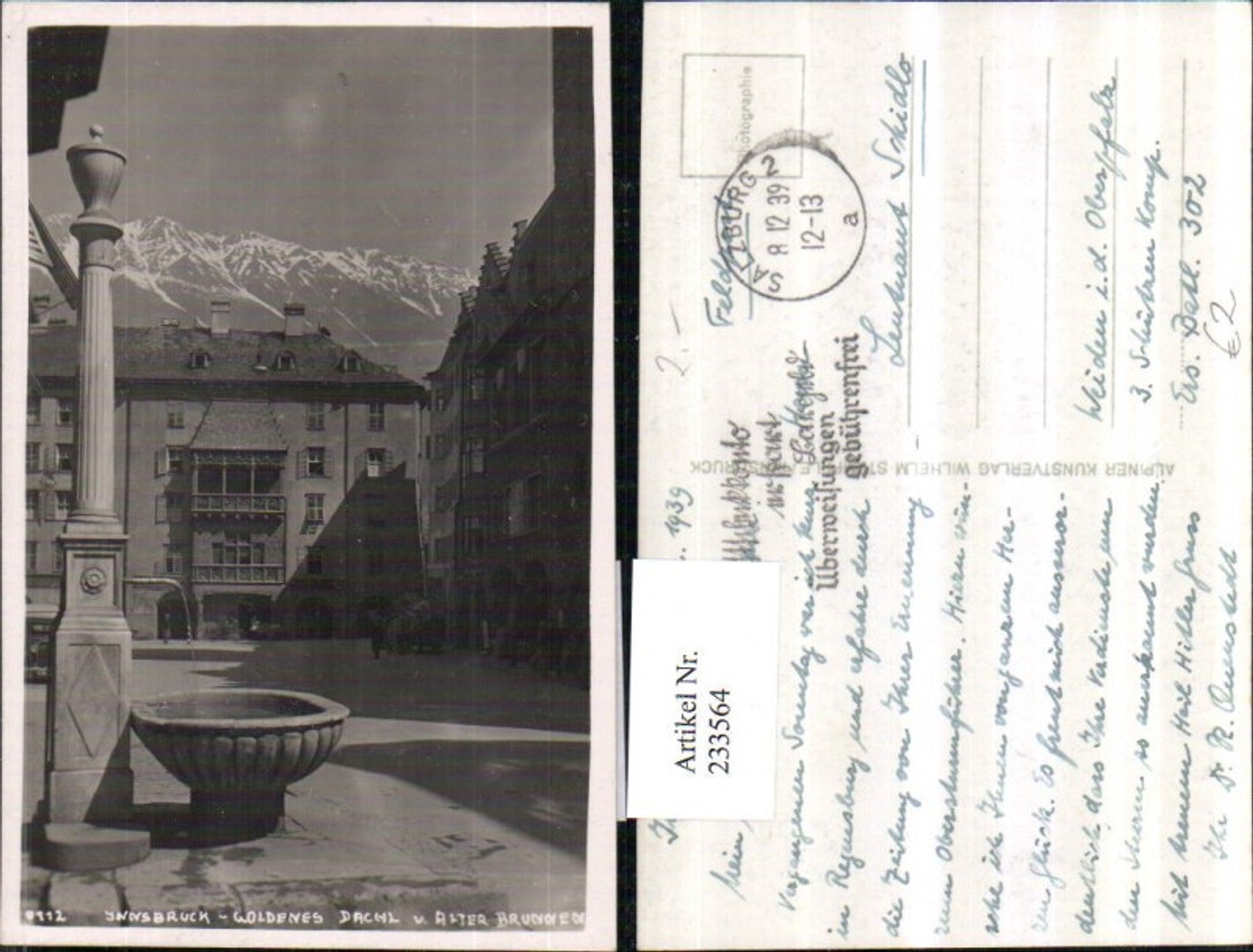 Alte Ansichtskarte – Old Postcard
