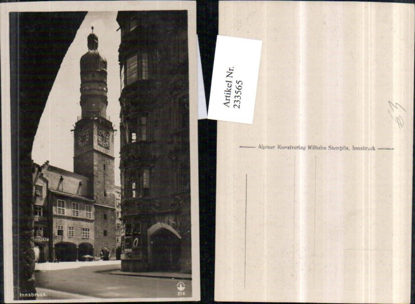 Alte Ansichtskarte – Old Postcard