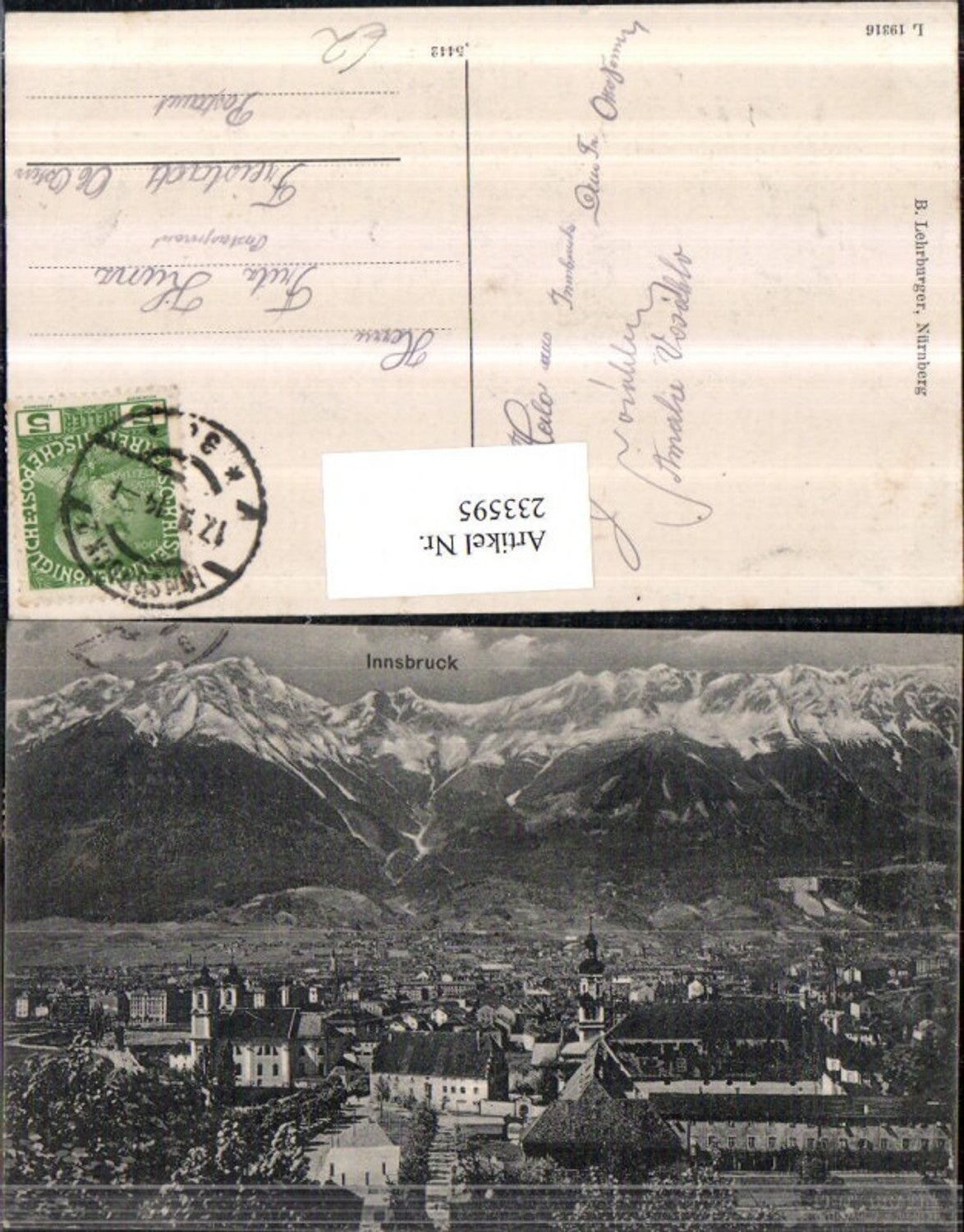 Alte Ansichtskarte – Old Postcard