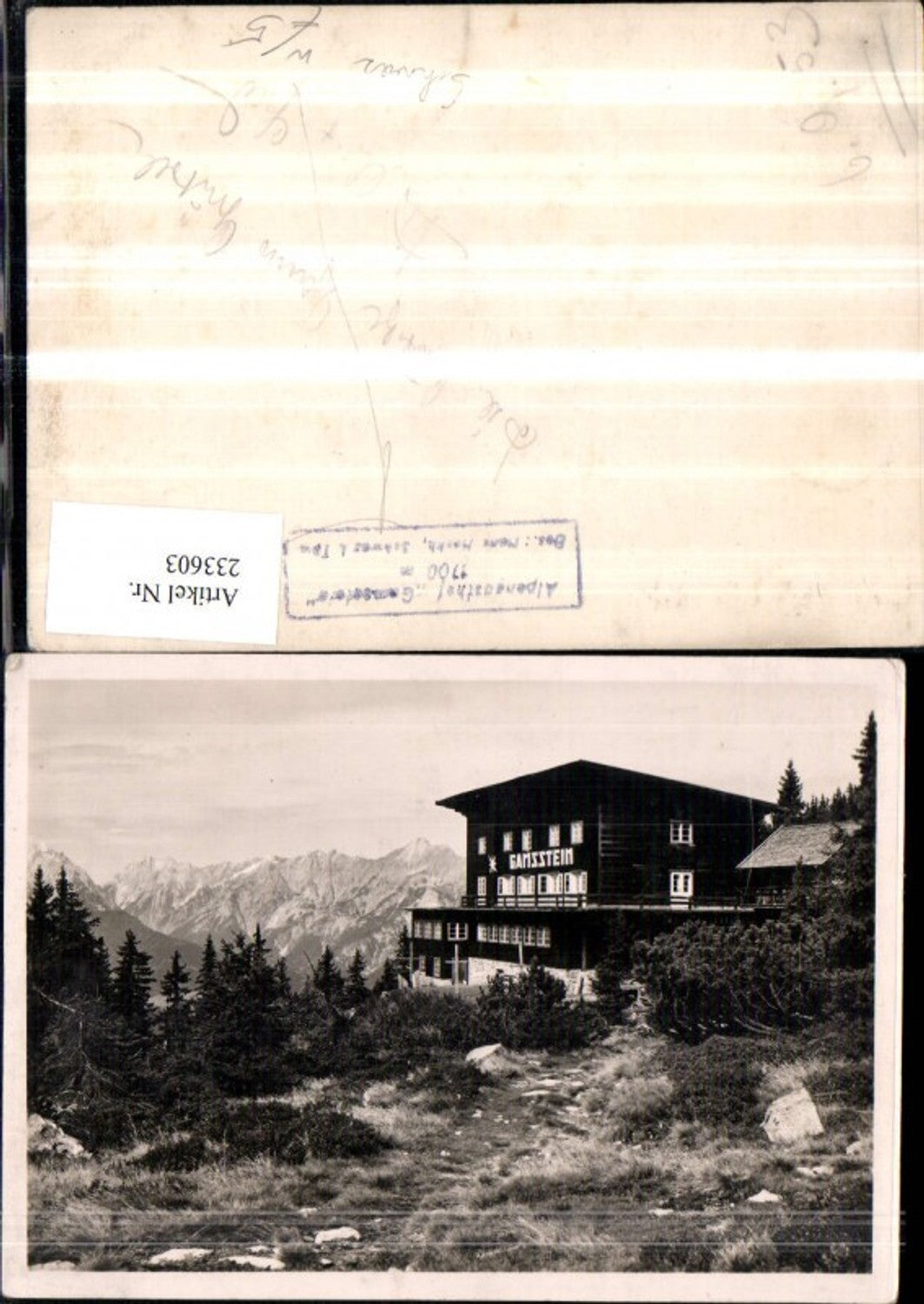 Alte Ansichtskarte – Old Postcard