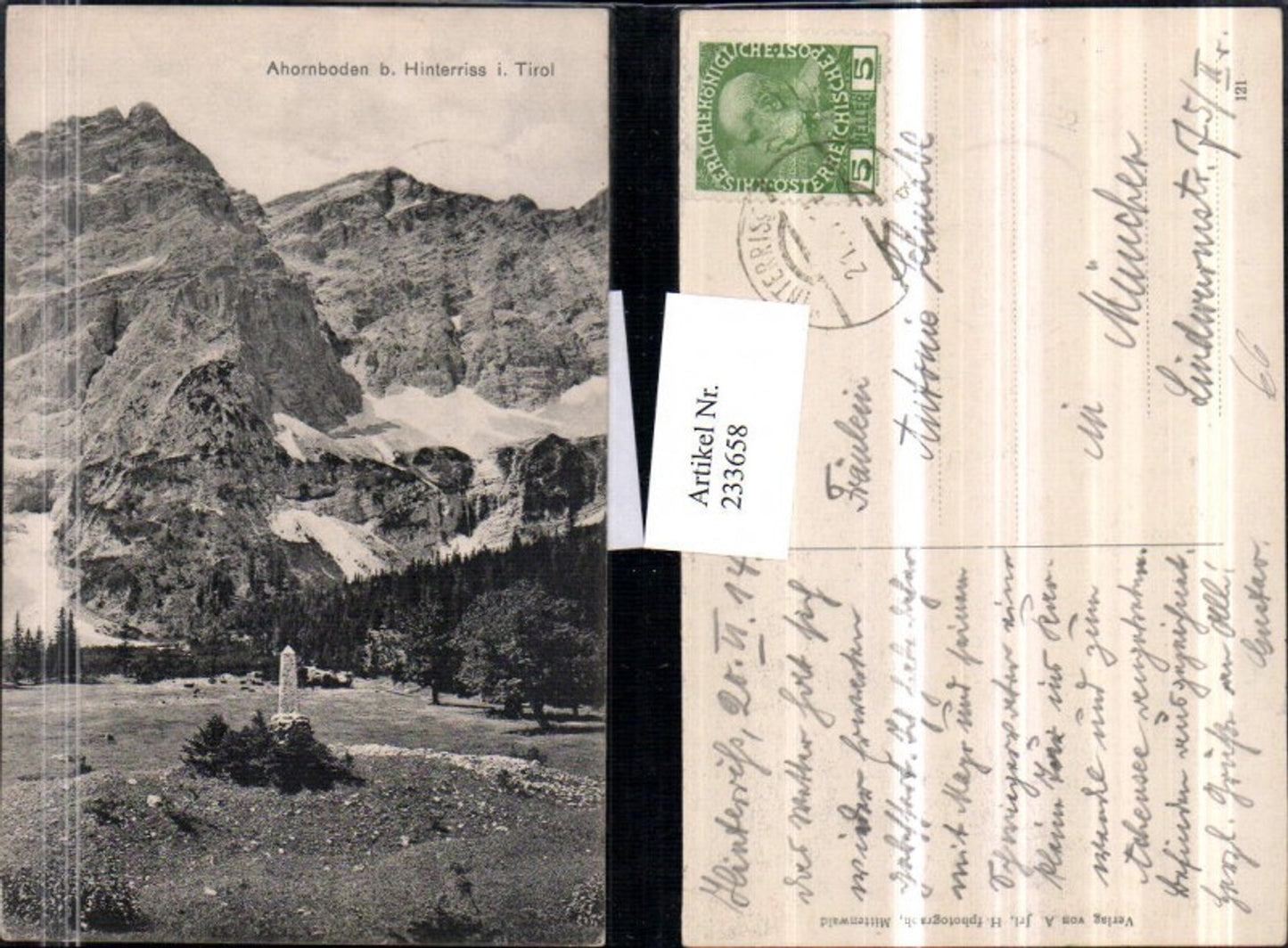 Alte Ansichtskarte – Old Postcard