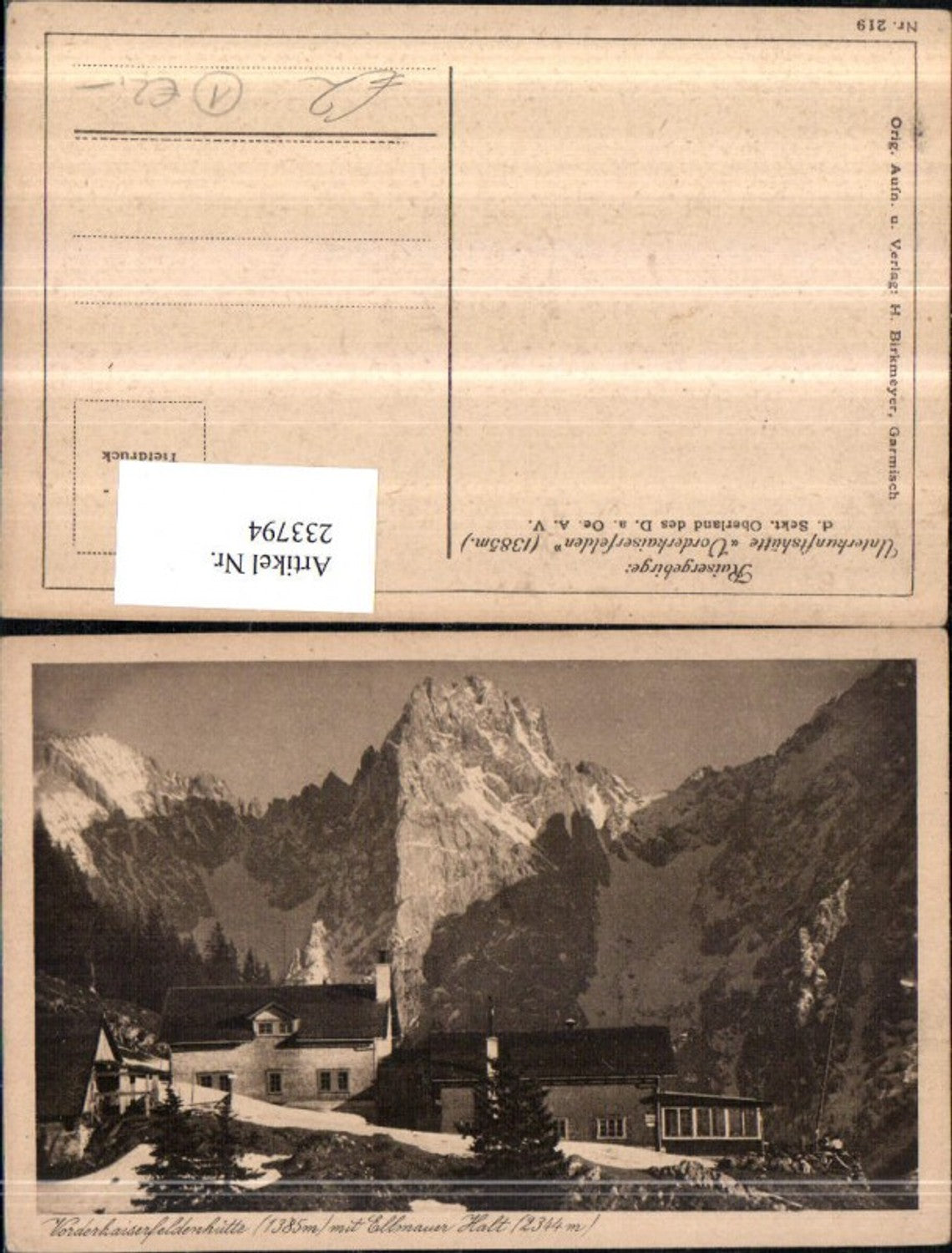 Alte Ansichtskarte – Old Postcard