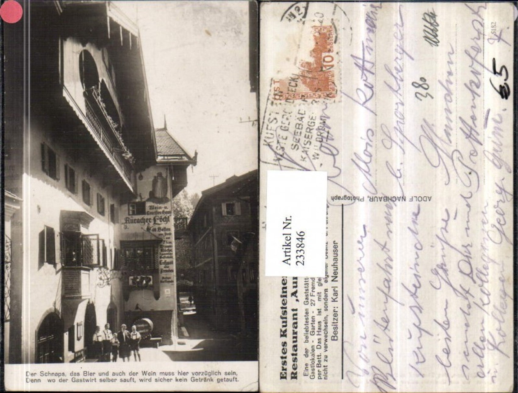 Alte Ansichtskarte – Old Postcard