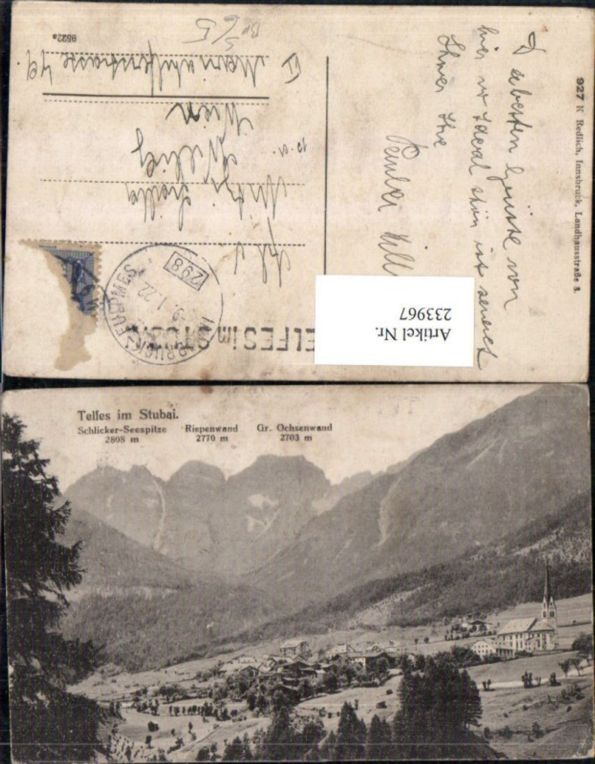 Alte Ansichtskarte – Old Postcard