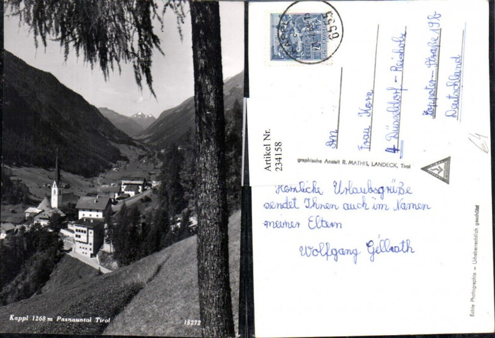 Alte Ansichtskarte – Old Postcard