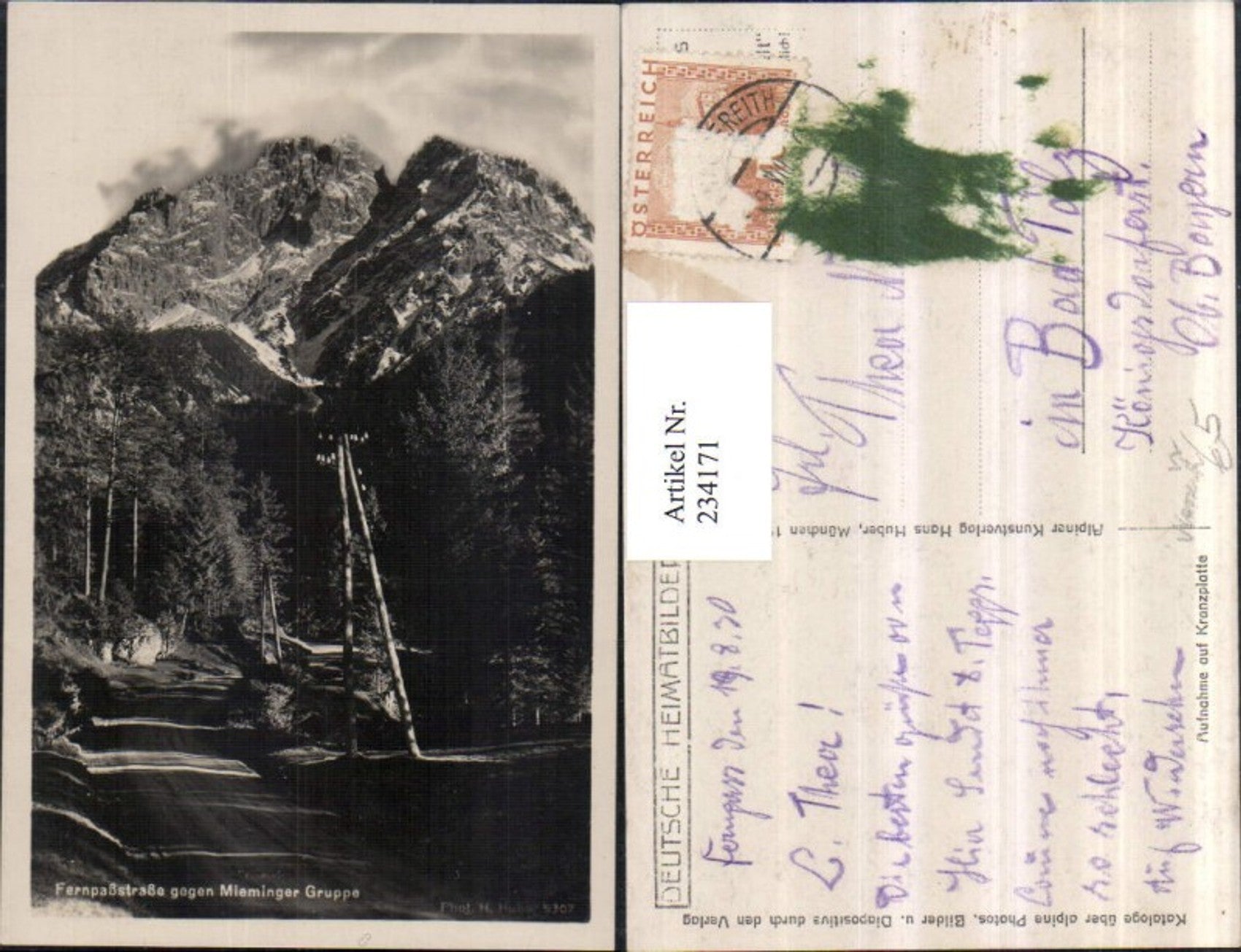 Alte Ansichtskarte – Old Postcard