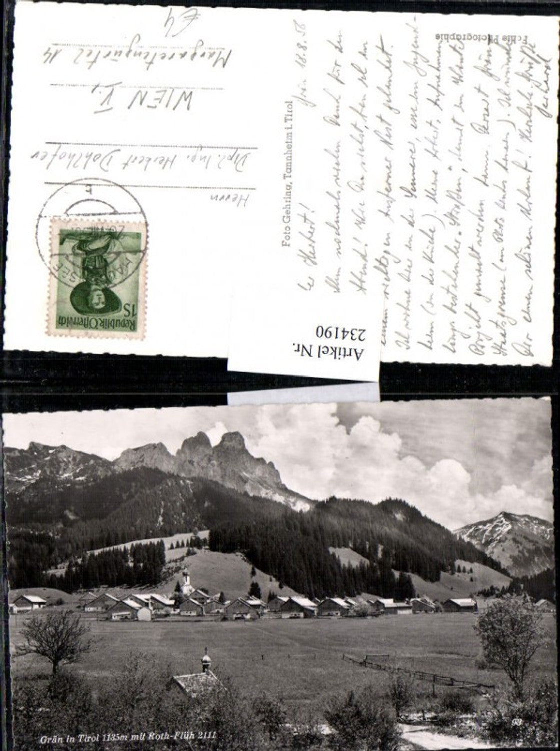 Alte Ansichtskarte – Old Postcard