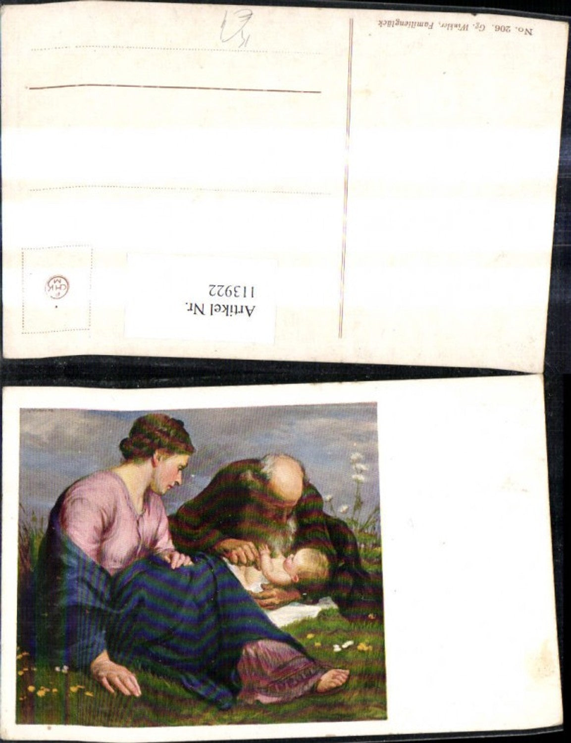 113922,Künstler Ak G. Winkler Familienglück