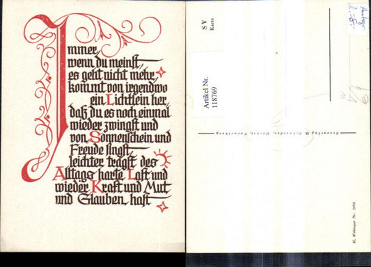 118769,Künstler Ak Schrift Spruch Text pub H. Schneider Höchst