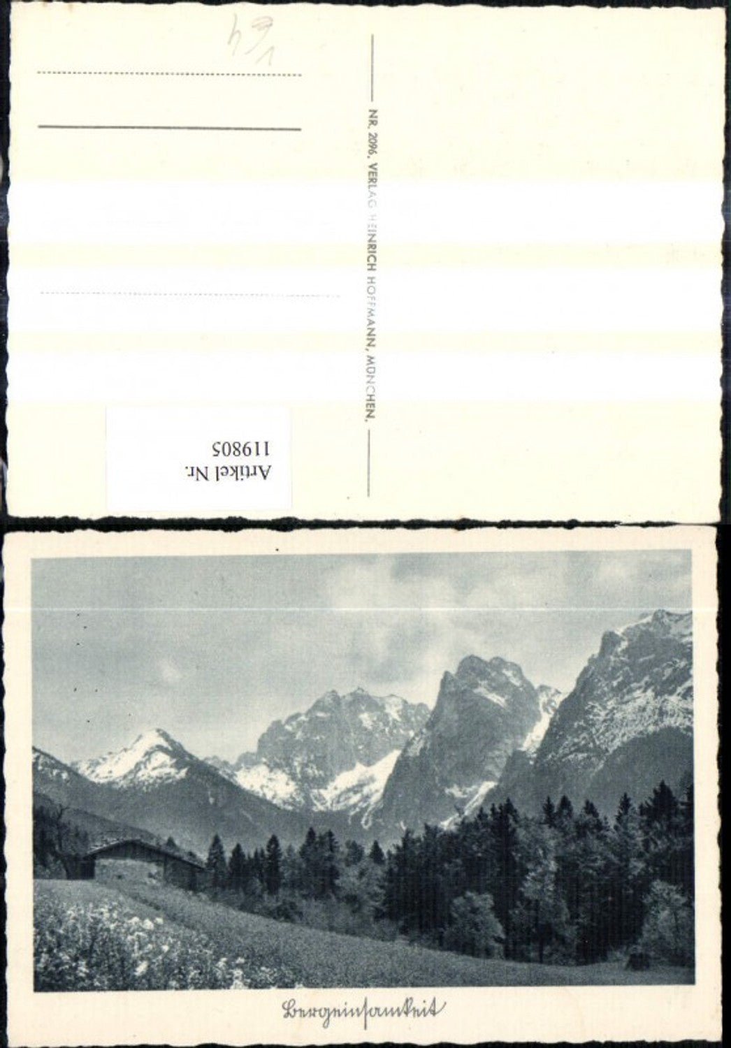 119805,Künstler Ak Bergansicht pub Heinrich Hoffmann 2096
