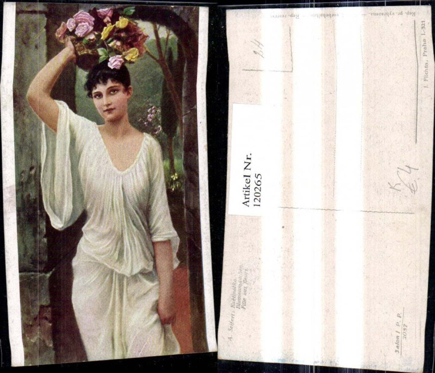 120265, Artist Ak A. Seifert Flower Girl