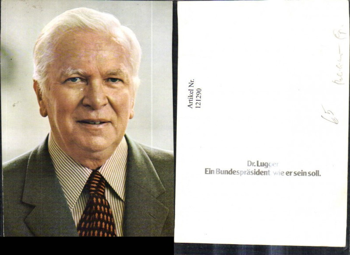 121290,Dr. Lugger Ein Bundespräsident,wie er sein sollte Politik