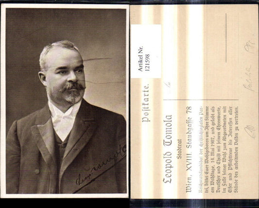 121598,Stadtrat Leopold Tomola Wien Politik