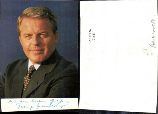 121643,Franz Vranitzky Autogramm Politik