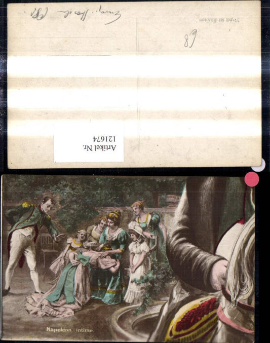121674,Künstler Ak Napoleon f. Frauen Kinder Adel Monarchie