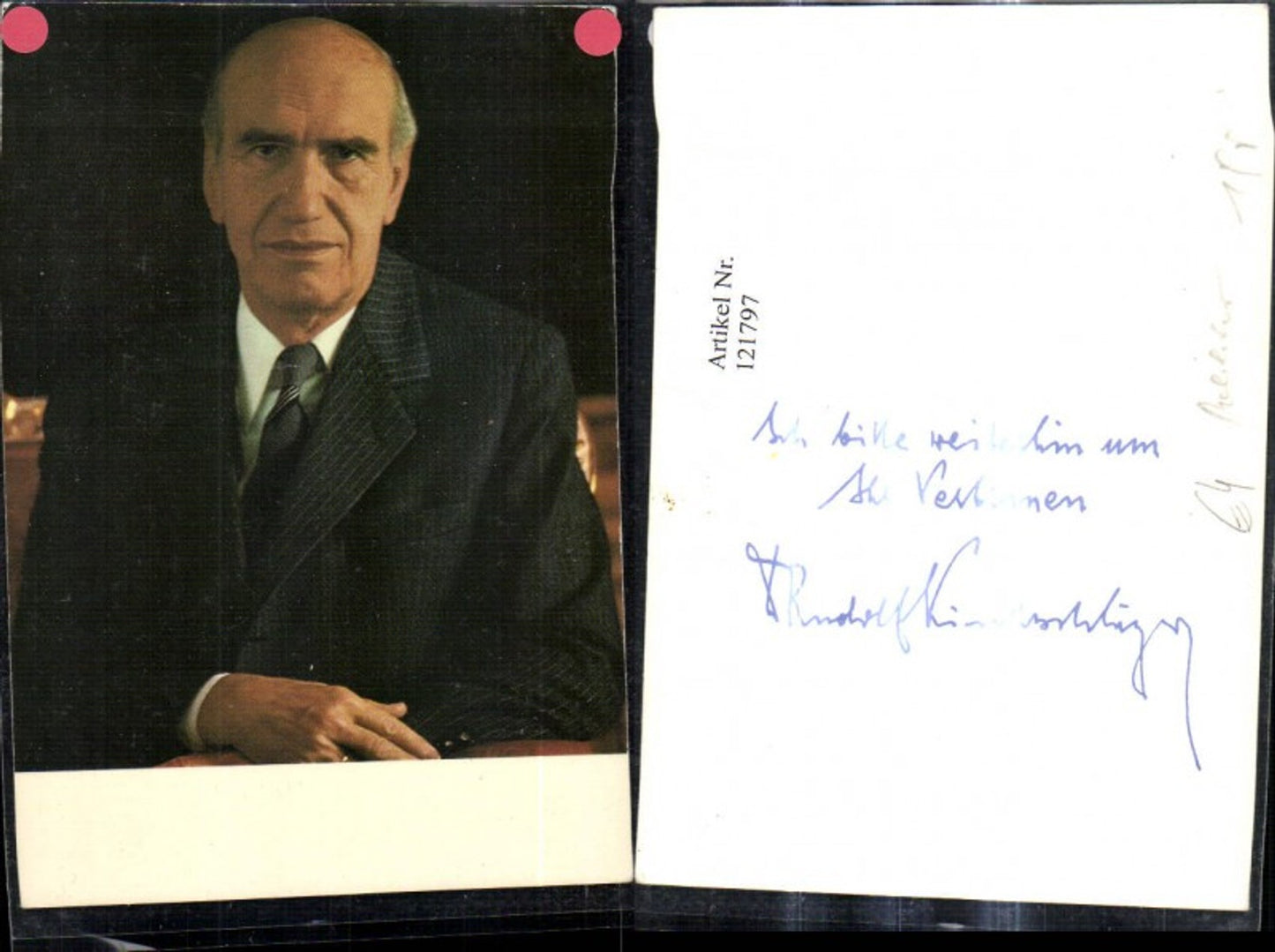 121797,Dr. Rudolf Kirchschläger Bundespräsident Politik