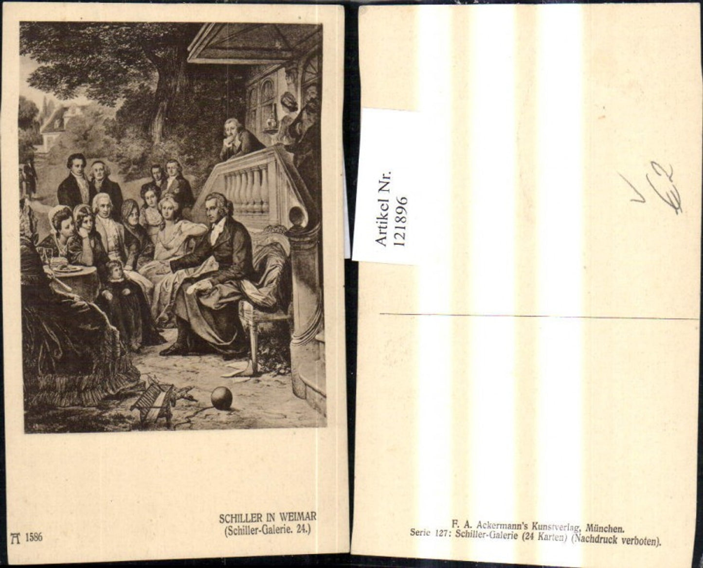 121896,Schiller i. Weimar Schiller Galerie 24 pub Ackermann 1586