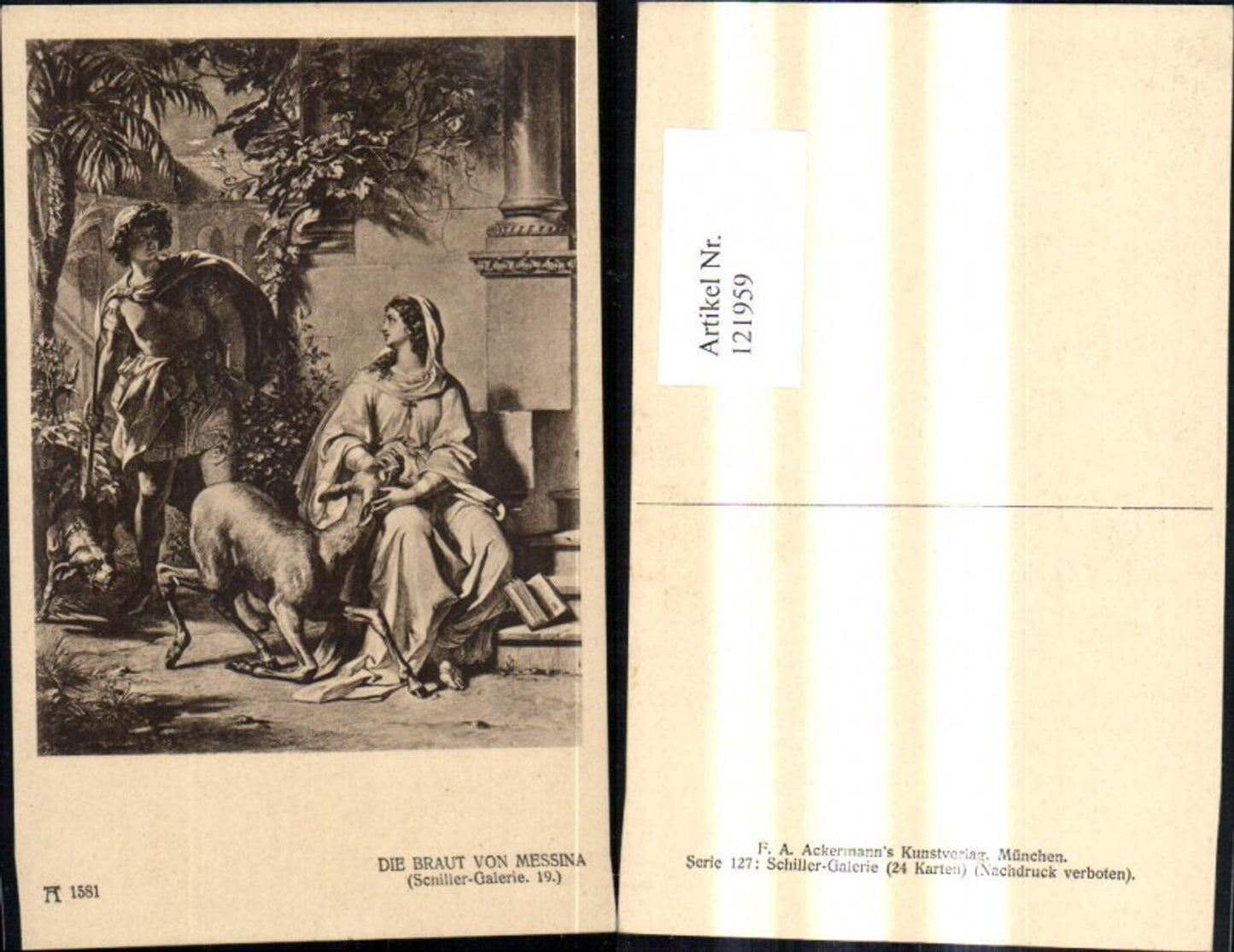 121959,Die Braut v. Messina Schiller Galerie 19 pub Ackermann 1581