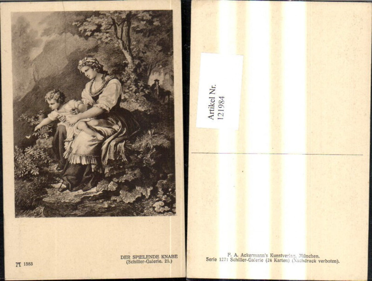 121984,Der Spielende Knabe Schiller Galerie 21 pub Ackermann 1583