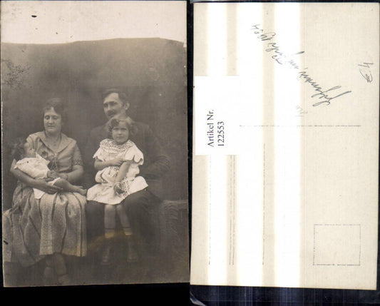 122553,Foto Ak Familie Kinder m. Eltern 1924 Hohenau