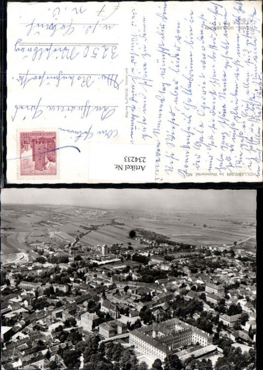 234233,Hollabrunn im Weinviertel Totale Fliegeraufnahme