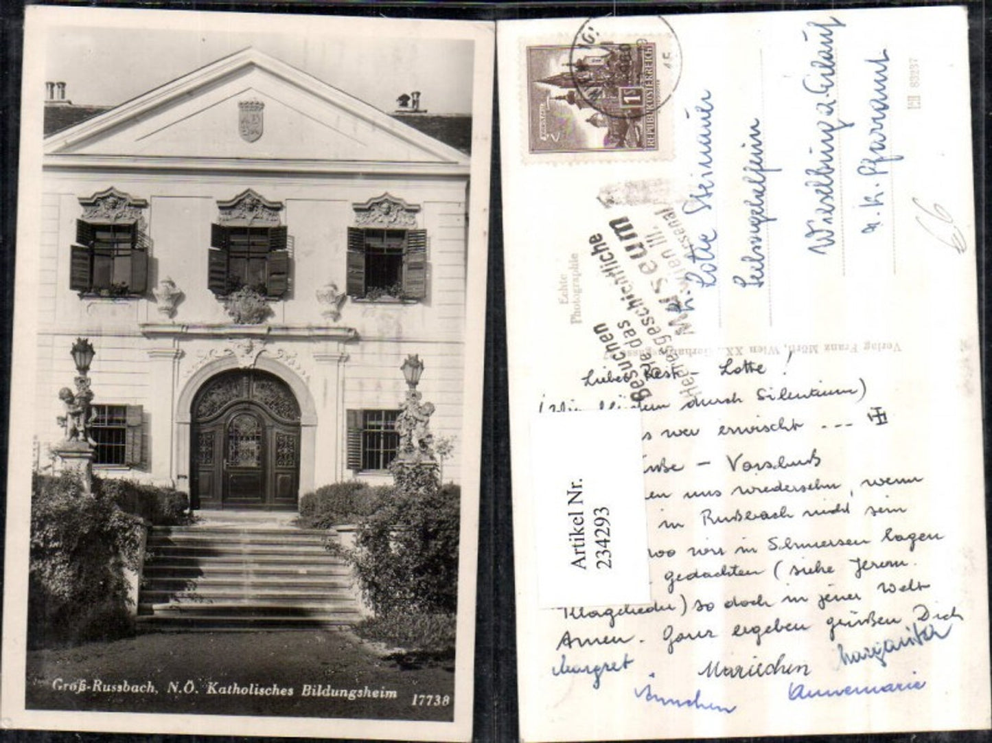 234293,Groß-Russbach Großrußbach Katholisches Bildungsheim