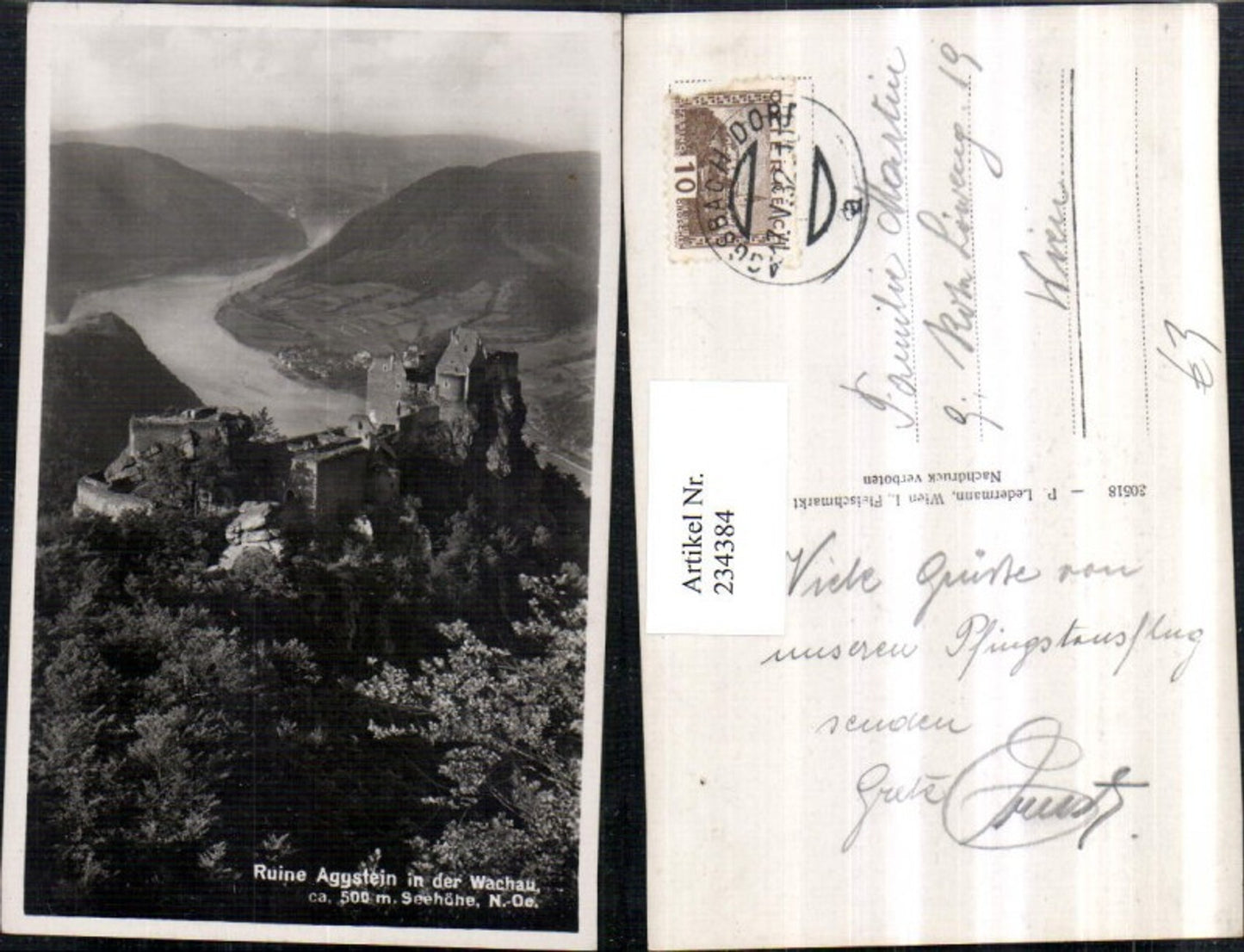 234384,Wachau Ruine Aggstein a. d. Donau