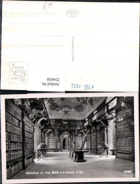 234450,Bibliothek im Stift Melk an d. Donau