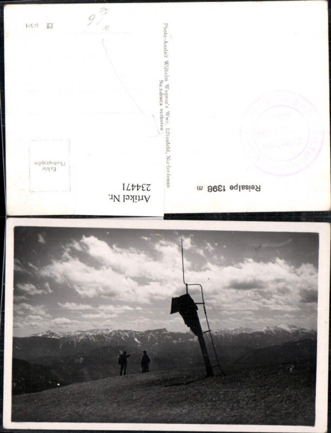 234471,Reisalpe b. Lilienfeld Wegkreuz