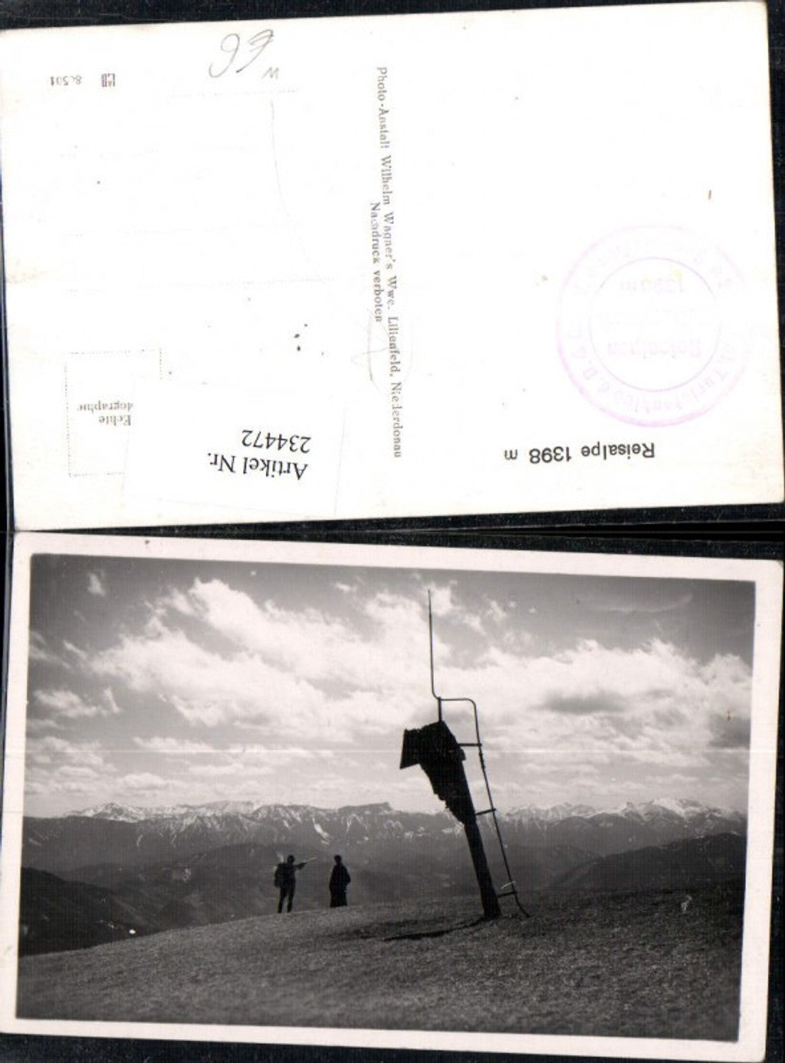 234472,Reisalpe b. Lilienfeld Wegkreuz