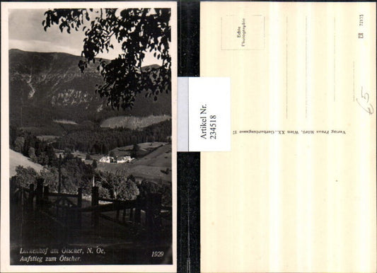 234518,Lackenhof am Ötscher Aufstieg zum Ötscher