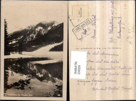 234524,RAR Seltene AK Lunzersee See im Winter