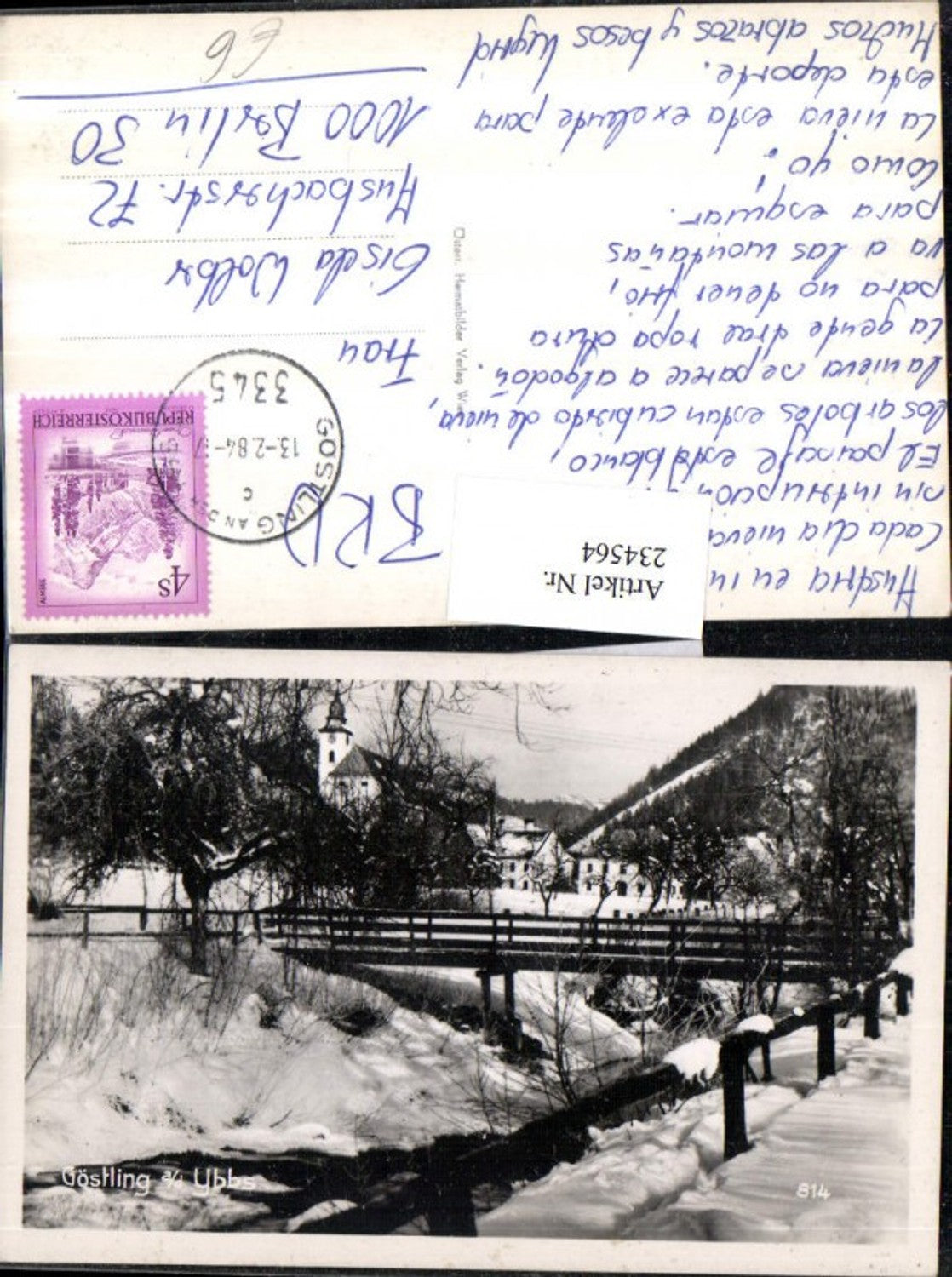 234564,Göstling an d. Ybbs Partie Winterbild