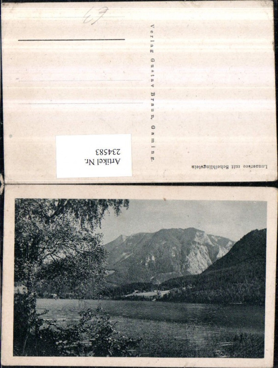 234583,Lunzersee b. Lunz m. Scheiblingstein
