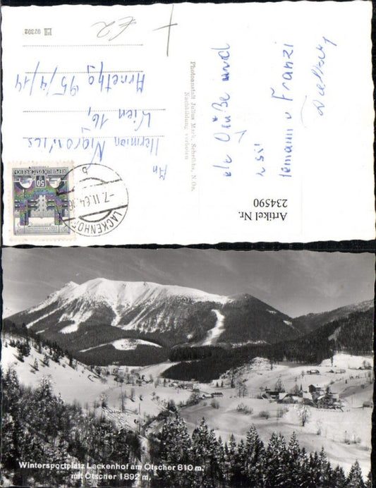 234590,Lackenhof am Ötscher Totale m. Ötscher Winterbild