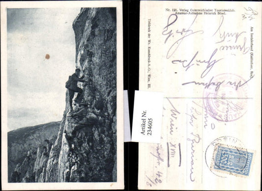 234605,Am Inntalerband Kahlmäuer Rax b. Reichenau Kletterer Bergsteiger