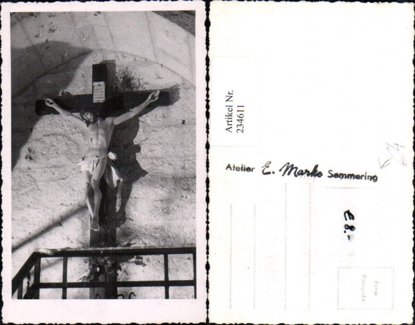 234611,Semmering Kreuz Jesus pub Atelier E. Marko