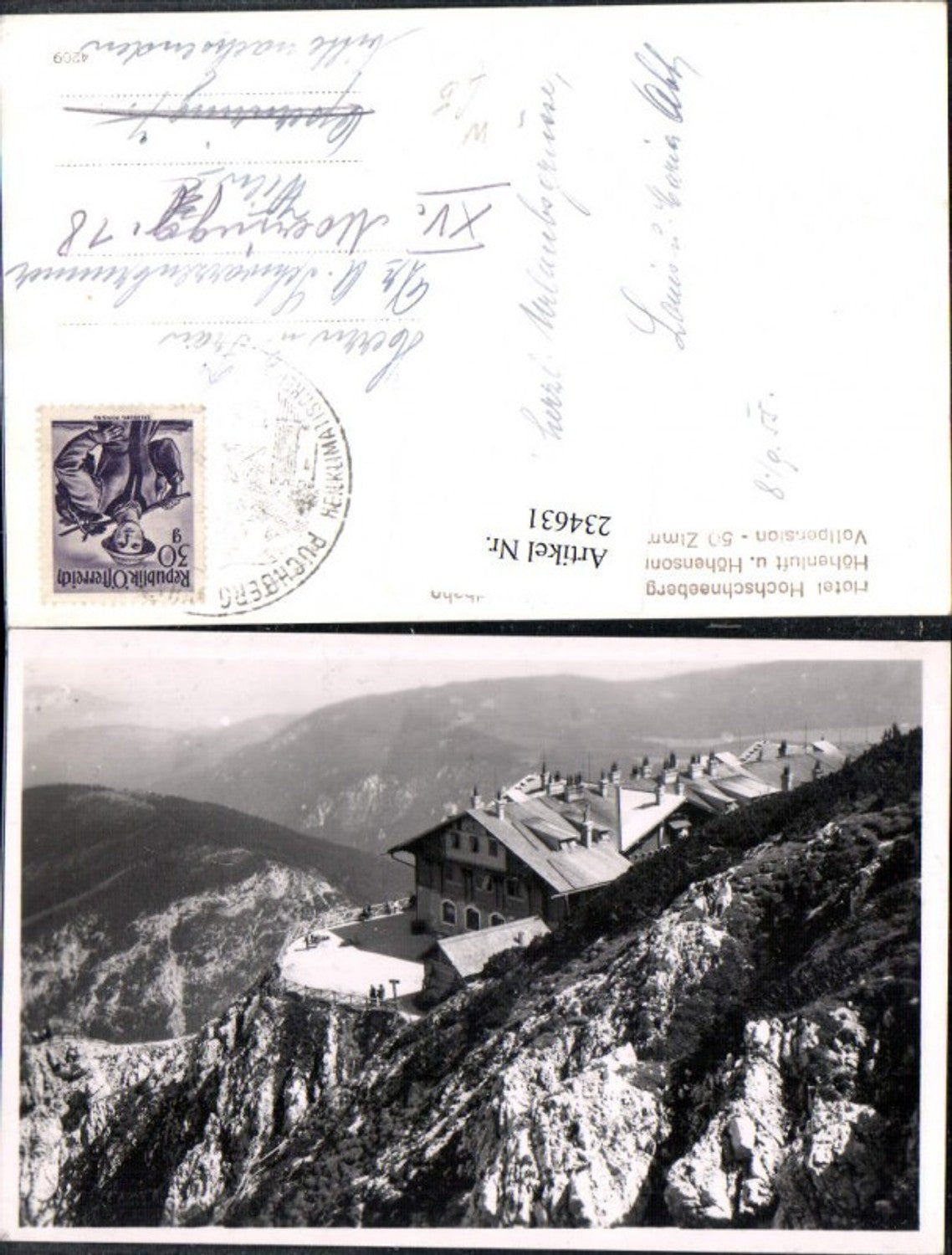 234631,Hotel Hochschneeberg b. Puchberg